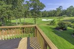 Deck view of golf course
